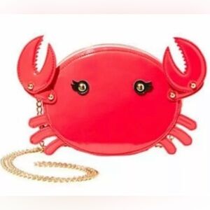 Betsey Johnson KITSCH PINCH ME CRAB CROSSBODY Never Used